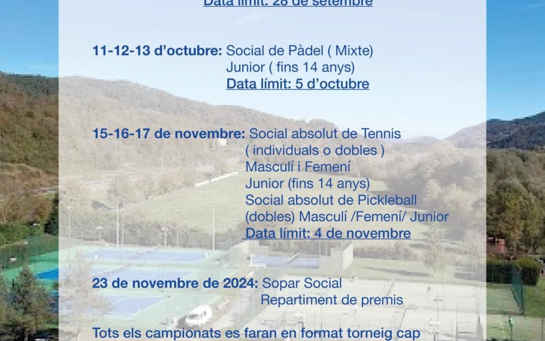 Sopar Social AER 2024 ja té data