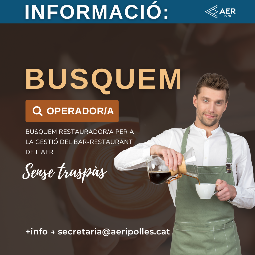 Canvi Operador Bar-Restaurant AER