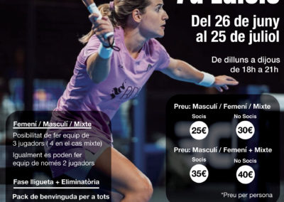 7ena Edició Pàdel a la Fresca
