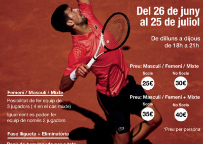 7a Edició Tennis a la Fresca