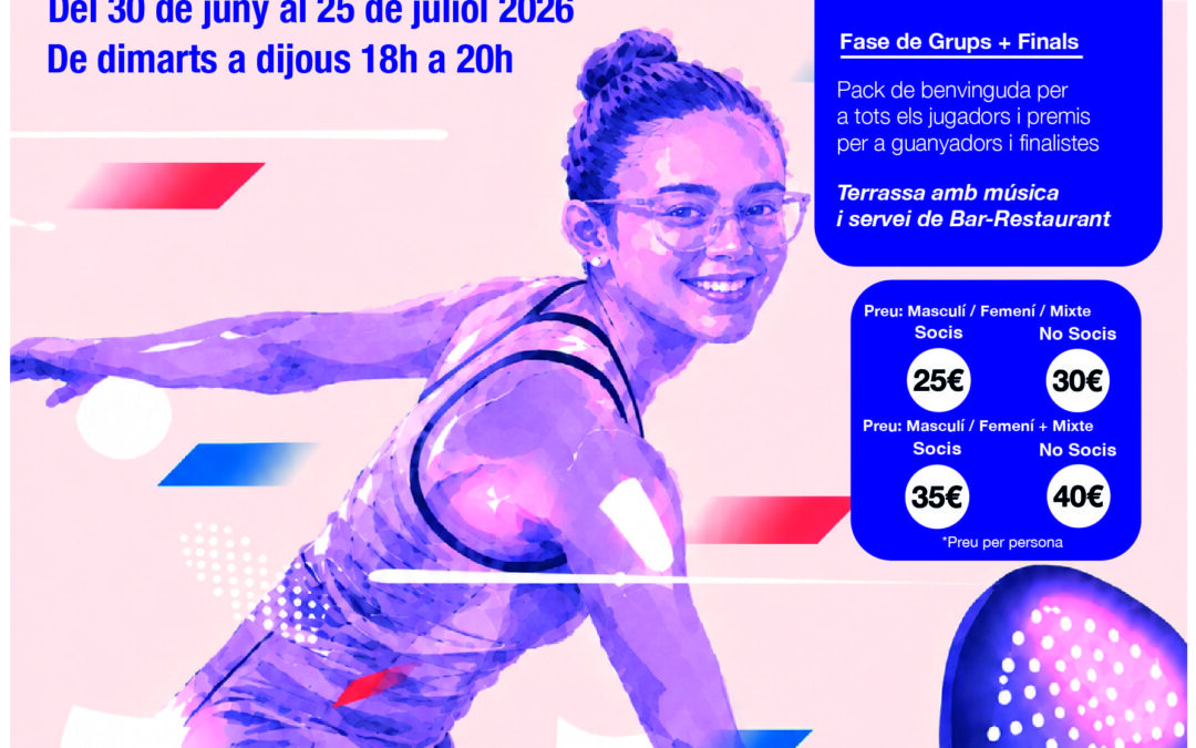 Tornen el Tennis i el Pàdel a la Fresca de l’AER amb la seva 8a edició