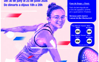 Tornen el Tennis i el Pàdel a la Fresca de l’AER amb la seva 8a edició